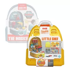 Maleta Infantil Com Acessórios Playset Faz De Conta Unitoys Cor Cozinha