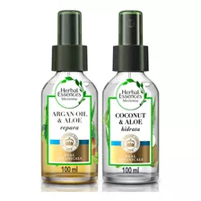  Kit Aceite Para Cabello Herbal Essences Argan Oil Aloe+coconut