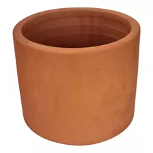 Vaso Cilindro Liso De Barro/ Cerâmica N.2 