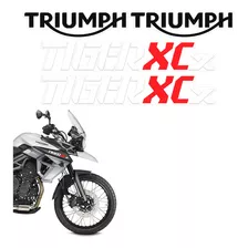 Kit Adesivos Moto Triumph Tiger 800 Xcx Preto Faixas Tanque