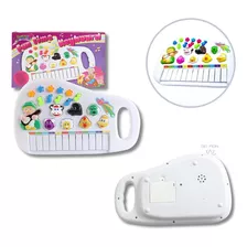 Mini Teclado Piano Musical Infantil Fazendinha Som Animais