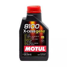 Aceite Motor Motul Sintético 8100 X Cess Gen2 5w40 1 Lt