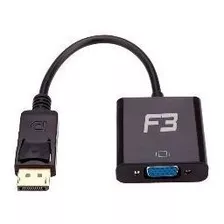 Cabo Adaptador Displayport X Vga Preto Femea Jc-cb-dvga F3