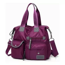 Bolsa De Ombro À Prova D'água Oxford Cor Purple