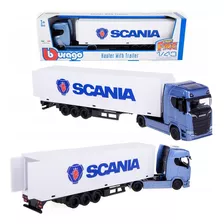 Carreta Scania 770s Baú Furgão Burago 1/43