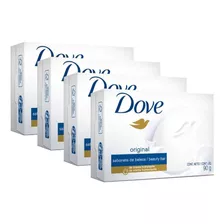 Kit 4 Sabonetes Em Barra Dove Original 90g Cada