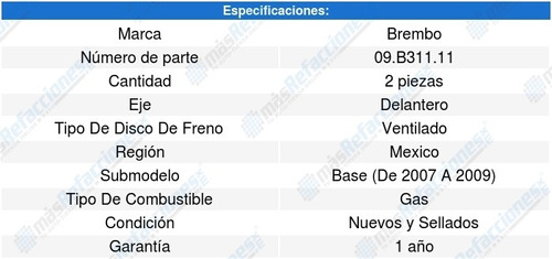 Par Discos Ventilados Delanteros S-type V6 3.0l 06 A 08 Foto 2