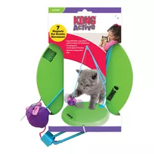 Brinquedo Kong Puzzle Sway`n Play Verde Para Gatos