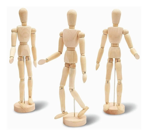 Figura Humana Madera Articulado 40cm, Stop Motion, Maniquí