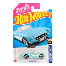 Hotwheels 1956 Corvette #183 2023 Barbie Azul Celeste