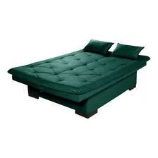 Sofa Cama Bau 3 Lugares Reclinável Suede Essencial Estofados