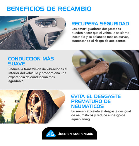 Amortiguadores Y Bases Ag Para Hyundai Sonata 2011-2014 Del Foto 6