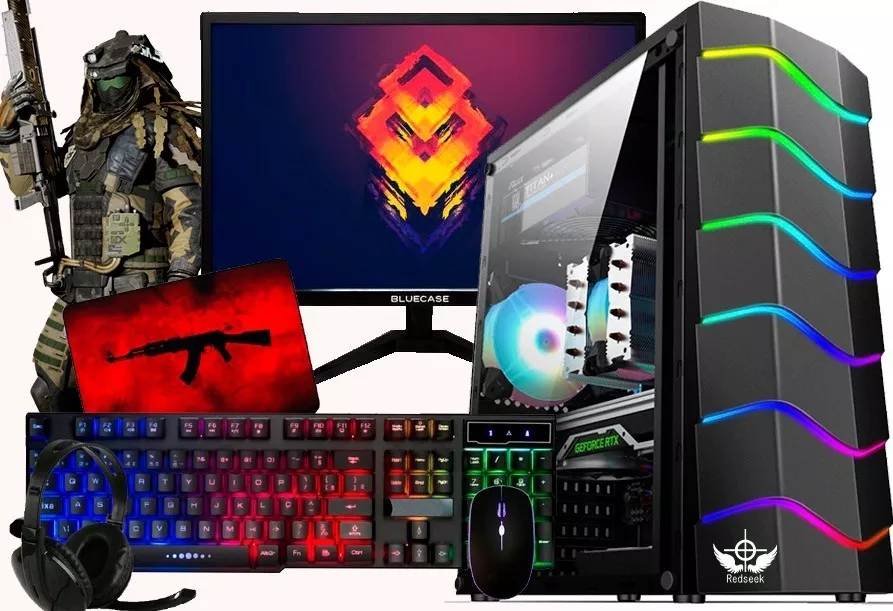 Pc Game Completo I5 16gb Ssd Monitor + Kit Gamer Full Hd