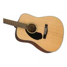 Guitarra Acústica Fender Cd-60s Para Zurdo Natural Brillante