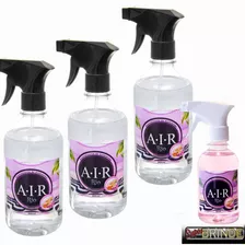 3 Aromatizadores Ambiente - 1/2l Cada + Brinde 250ml Air Rio