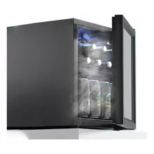 Mini Refrigerador De Bar Para 55 Latas Color Negro 115
