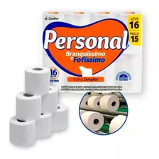 Pacote 16 Rolos Papel Higiênico Folha Simples 30m Personal