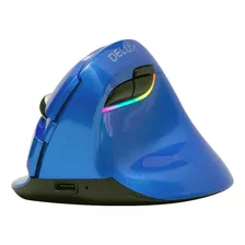 Ratón Delux, Iluminación Rgb, 6 Botones, Azul