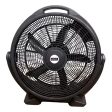 Ventilador De Piso Semi Industrial Turbo Negro Con 5 Palas 