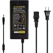 Eliminador Para Tira Led 12v 5a Cargador Adaptador De Corriente Salida 5.5 Mm X 2.1 Mm Compatibilidad Para Tiras De Led Cámaras Pantallas Consolas