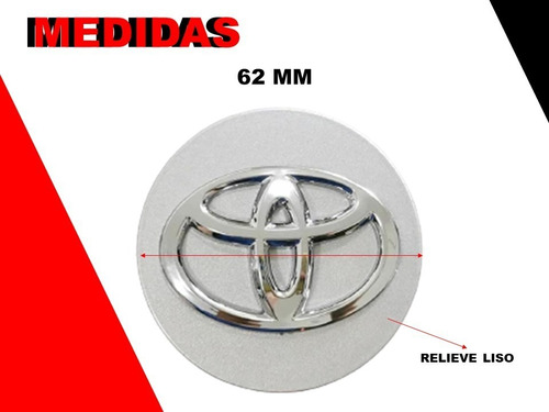 Par De Centros De Rin Toyota Avalon 2011-2020 62 Mm Lisos Foto 2