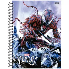 Caderno Venom Homem Aranha C/dura 10 Matéria 160fls Univ.