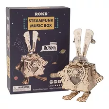 Quebra-cabeça 3d Robotime Music Box Rokr Bunny Toy