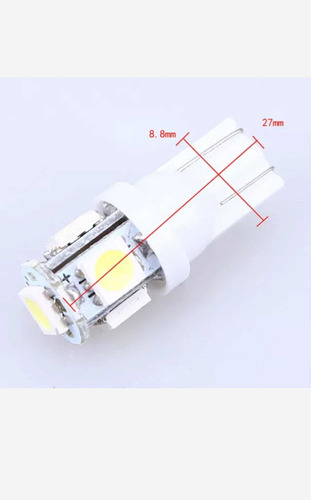 2x Foco Canbus T10 5 Smd 5050 Blanco 6k W5w W3w Error Free Foto 9