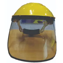 Careta Esmerilar Visor Transparente Ribete Plastico Delta