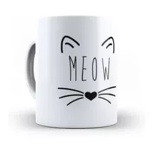 Caneca Personalizada Gatos - Meow