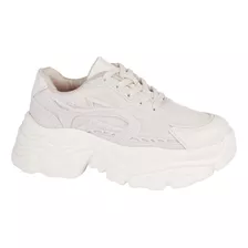 Tenis Casual Suela Alta Color Late Fratello Para Mujer 1150