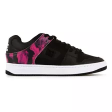 Zapatillas Dc Shoes Modelo Manteca Ss Negro Rosa Batik Mujer