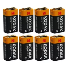 Pack 8 Bateria 9v Kodak Alcalina Xtralife