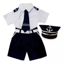 Conjunto Marinheiro Infantil Roupa + Boina / Promoção