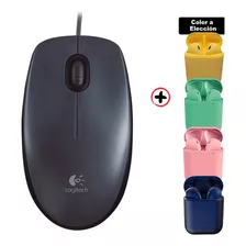 Mouse M90 Logitech 1000dpi Con Sensor Óptico Usb + Auri Inal