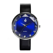 Hermoso Reloj Azul Esika Mujer 12 Cristales Dial Facetado