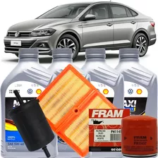 Kit Oleo 5w40 Vw Filtro Gasolina Ar Virtus 1.0 Tsi 2018/2023