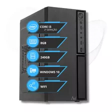 Pc Computador Cpu Intel Core I3 8gb Ssd 240gb + Wifi + Nfe