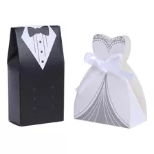 50pz Dulceros Para Boda, Cajitas Cajas Novios, Dulces