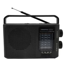 Radio Am/fm Daihatsu D-rp61 Usb/pila Recargable Linterna Color Negro