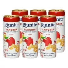 Pack De 6 Bebida Riunite Sangria Lata 250ml