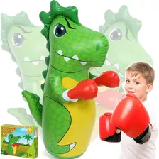 Saco De Boxeo Para Niños, 47 Pulgadas T-rex Dinosaurio Bop S