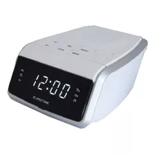 Radio Reloj Eurotime Am Fm 220v 33/509-01 Blanco Gtia 2 Años