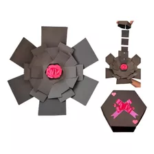 Caja Explosiva Con Forma Hexagonal Para Regalo Sorpresa 