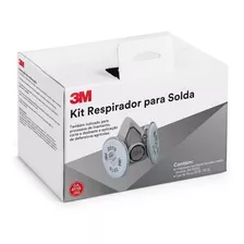 Kit Respirador Mascara 6200 Para Solda 3m