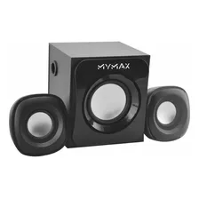 Caixa De Som Com Subwoofer 2.1 Usb 7w Rms - Preto Mymax