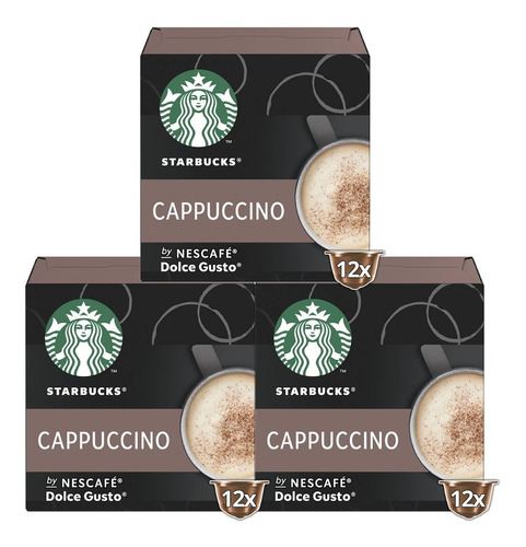 Capsulas Dolce Gusto Starbucks Cappuccino X3 Cajas