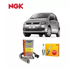 Kit Jogo Cabos E + Velas Vw Fox 1.6 8v Flex 2015 Ngk