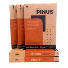 Papel Reciclado Pinus 90g, Tamanho A4, Pacote Com 250 Fls.