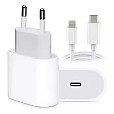 Cargador Enchufe + Cable Para iPhone Carga Rápida 20w